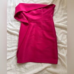 Hot Pink Strapless Mini Dress – Size S